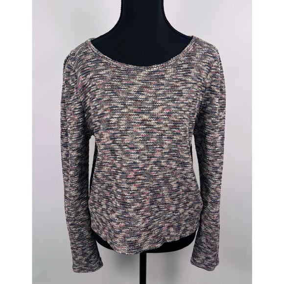 Madewell Multicolor Marled Knit Scoop Neck Sweater Size Medium - Picture 1 of 10